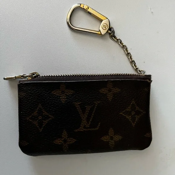 Authentic Louis Vuitton Brown Monogram Key Pouch